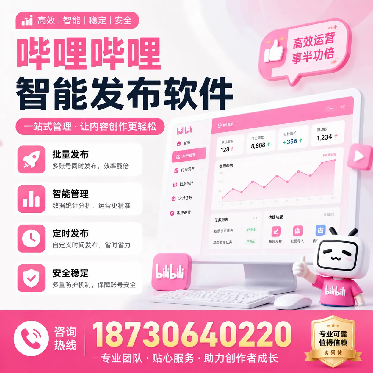 如何评估哔哩哔哩智能发布软件的ROI?甘孜 企业必读